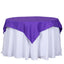Polyester 54"x54" Table Overlay Square Tablecloth Purple - Wrinkle-Resistant & Durable Table Cover
