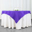 Premium Polyester 54"x54" Table Overlay Square Tablecloth Purple - 220GSM Stain and Wrinkle-Resistant Table Topper