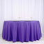 Polyester 120" Round Tablecloth Purple - Seamless Wrinkle-Resistant Table Cover
