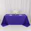 Scuba Rectangular 90"x132" Tablecloth Purple - Wrinkle Free, Stain Resistant & Seamless Table Cover