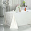 Premium Velvet 90"x156" Rectangle Tablecloth Ivory - Reusable Soft & Seamless Table Cover