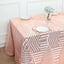 Sequin 90"x132" Rectangle Tablecloth Rose Gold - Seamless Diamond Table Cover