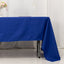 Premium Polyester 60"x126" Rectangle Tablecloth Royal Blue - Stain-Resistant 220GSM Finish Table Cover