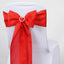 5 Pack Polyester Chair Sashes Red 6"x108"