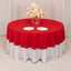 Cotton Blend 90" Round Tablecloth Red - Wrinkle-Resistant Table Cover