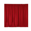 2 Pack Red Scuba Polyester Event Curtain Drapes, Durable Flame Resistant Backdrop Event Panels Wrinkle Free with Rod Pockets - 10ftx10ft