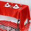 Satin Rectangular 60"x126" Tablecloth Red - Smooth and Lustrous Table Cover