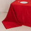 Lamour Satin 90"x132" Rectangle Tablecloth Red - Soft & Silk-Like Seamless Table Cover