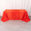 Satin Striped 90"x132" Rectangular Tablecloth Red - Seamless Silky Smooth Table Cover