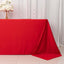 Scuba Rectangular 90"x132" Tablecloth Red - Wrinkle Free, Stain Resistant & Seamless Table Cover