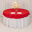 Cotton Blend 70" Round Tablecloth Red - Wrinkle-Resistant Table Cover