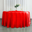 Satin 120" Round Tablecloth Red - Stylish Seamless Table Cover