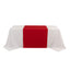 Wide Polyester 36"x72" Table Runner Red - Durable Trade Show Table Linen