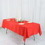 Polyester 54"x96" Rectangle Tablecloth Red - Wrinkle-Resistant & Easy-to-Care Table Cover