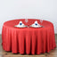 Polyester 108" Round Tablecloth Red - Wrinkle-Resistant Table Cover