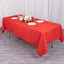Premium Polyester 60"x102" Rectangle Tablecloth Red - Durable 220GSM Wrinkle-Resistant Table Cover