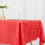 Taffeta 60"x102" Rectangle Tablecloth Red - Accordion Crinkle Table Cover