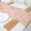 Plastic Woven Vinyl 13"x6ft Table Runner Metallic Rose Gold - Non-Slip & Reversible Tabletop Decor
