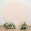 7.5ft Matte Blush Round Spandex Fit Party Backdrop Stand Cover