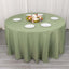 Premium Polyester 120" Round Tablecloth Dusty Sage Green - Seamless 220GSM Wrinkle-Resistant Table Cover