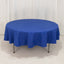 Cotton Blend 90" Round Tablecloth Royal Blue - Wrinkle-Resistant Table Cover