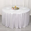 Sequin Dots Polyester Round 120" Tablecloth Shimmering Silver - Wrinkle Free & Sparkling Table Cover