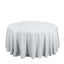 Polyester 132" Round Tablecloth Silver - Seamless Chic Table Cover
