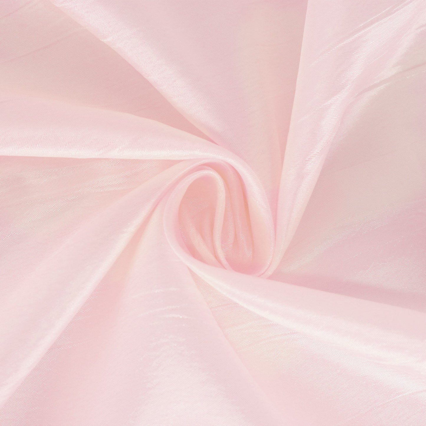 Taffeta 72"x72" Table Overlay Square Tablecloth Blush - Accordion Crinkle Table Cover