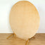 7.5ft Champagne Soft Velvet Fitted Round Event Party Backdrop Cover
