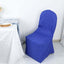 Polyester Slip On Banquet Chair Covers Royal Blue - Stain-Resistant Reusable Durable Fabric