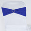 5 Pack Stretch Spandex Chair Sashes Royal Blue - Fitted Finish Two Ply Heavy Duty Chair Bands 5"x12"