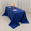 Cotton Blend 90"x132" Rectangle Tablecloth Royal Blue - Seamless Wrinkle-Resistant Table Cover