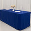 Premium Polyester 6ft Rectangle Tablecloth Royal Blue Durable Fitted 220GSM Table Cover