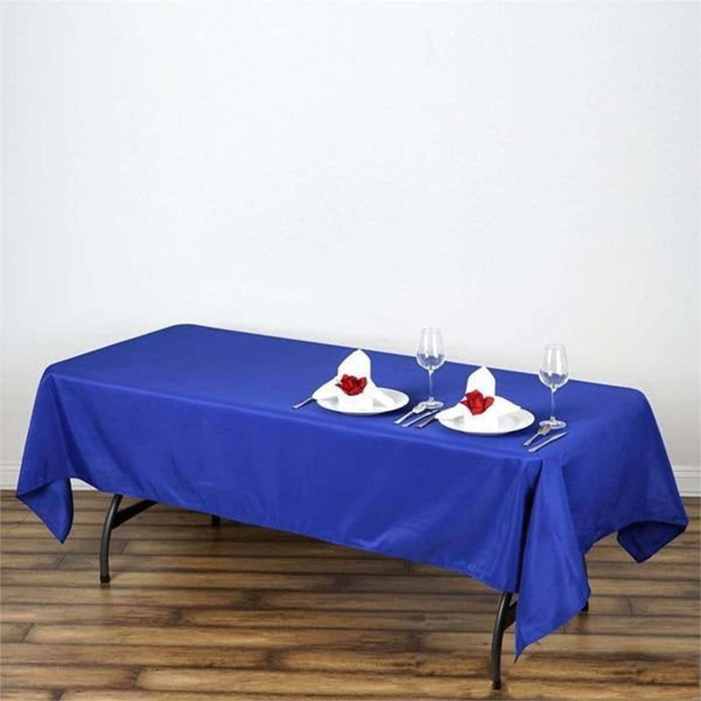 Polyester 60"x102" Rectangle Tablecloth Royal Blue - Durable and Stylish Table Cover