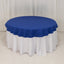 Cotton Blend 70" Round Tablecloth Royal Blue - Wrinkle-Resistant Table Cover