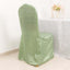 Crinkle Crushed Taffeta Chair Cover for Banquet Chairs Sage Green - Reusable Slipcover