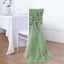 5 Pack Chiffon Chair Sashes Sage Green - Soft & Lightweight Designer Chair Bows 22"x78"
