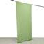 Sage Green 4-Way Stretch Spandex Event Curtain Drapes, Wrinkle Free Backdrop Event Panel with Rod Pockets - 5ftx10ft