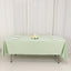 Scuba Rectangular 60"x102" Tablecloth Sage Green - Wrinkle Free & Stain Resistant Table Cover