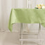 Lamour Satin 54"x54" Square Tablecloth Sage Green - Durable & Silk-Like Table Cover