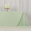 Scuba Rectangular 90"x132" Tablecloth Sage Green - Wrinkle Free, Stain Resistant & Seamless Table Cover