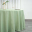 Polyester 132" Round Tablecloth Sage Green - Seamless Chic Table Cover