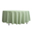Polyester 108" Round Tablecloth Sage Green - Wrinkle-Resistant Table Cover