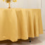 Lamour Satin 108" Round Tablecloth Champagne - Durable & Silk-Like Table Cover