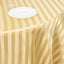 Satin Striped 120" Round Tablecloth Champagne - Silky Smooth Seamless Table Cover