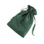 12 Pack 6"x9" Hunter Emerald Green Satin Wedding Party Favor Bags, Drawstring Pouch Gift Bags