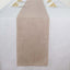 Faux Linen 12"x108" Table Runner Taupe - Slubby Textured & Wrinkle Resistant Table Decor