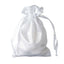 12 Pack 4"x6" White Satin Drawstring Wedding Party Favor Gift Bags