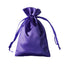 12 Pack 4"x6" Purple Satin Drawstring Wedding Party Favor Gift Bags