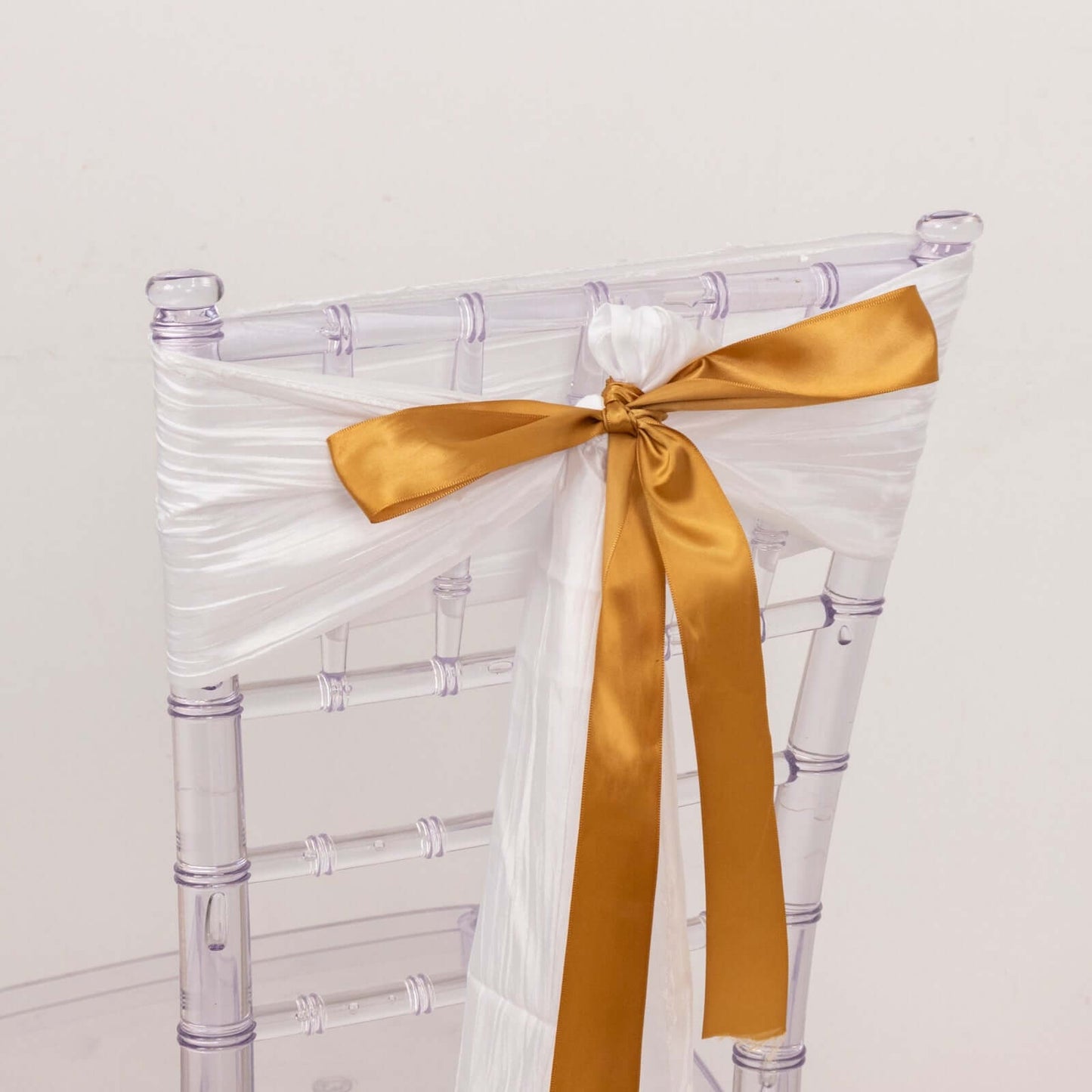 50 Yards 1.5" Gold Single Face Decorative Satin Ribbon